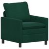 Sofa Set 2 pcs Dark Green Velvet
