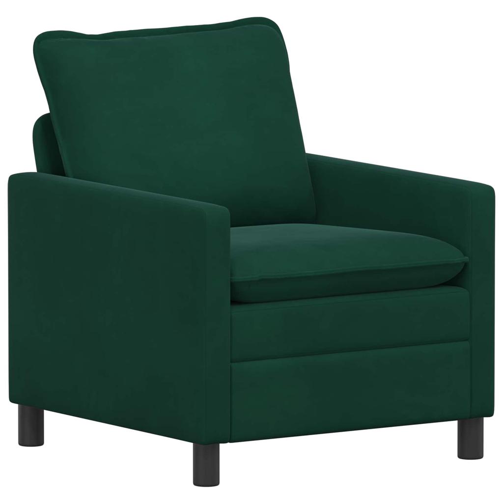Sofa Set 2 pcs Dark Green Velvet