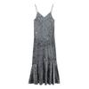Fashion Style Winter New Women's Clothing Sling Velvet Intimates Style Mid Length Long Length Dress 8351824 808