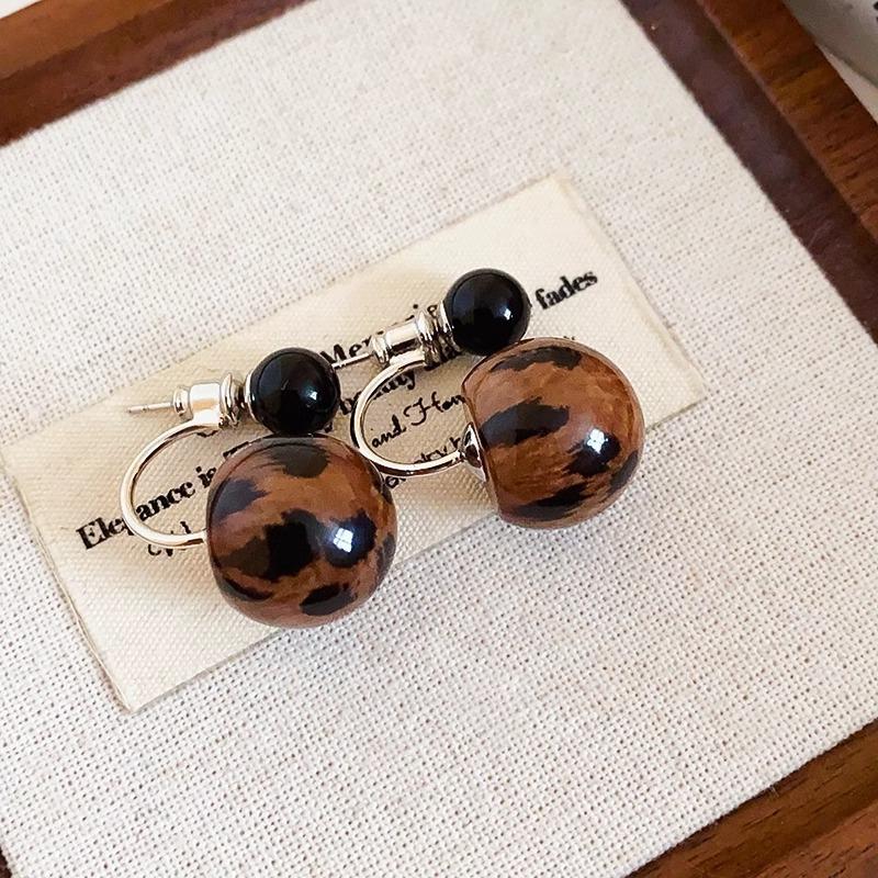 Camellia Flower Earrings Unique Personality Temperament Earrings Girls Travel Vacation with Fine Accessories