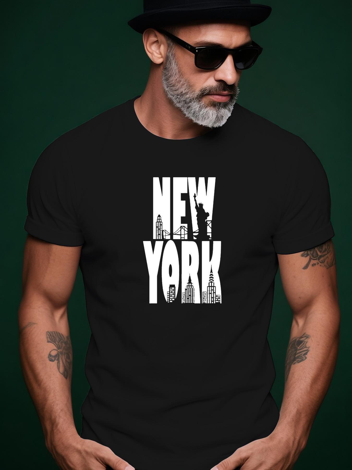 New York City Skyline Trendy Streetwear Summer Casual Rou... XL