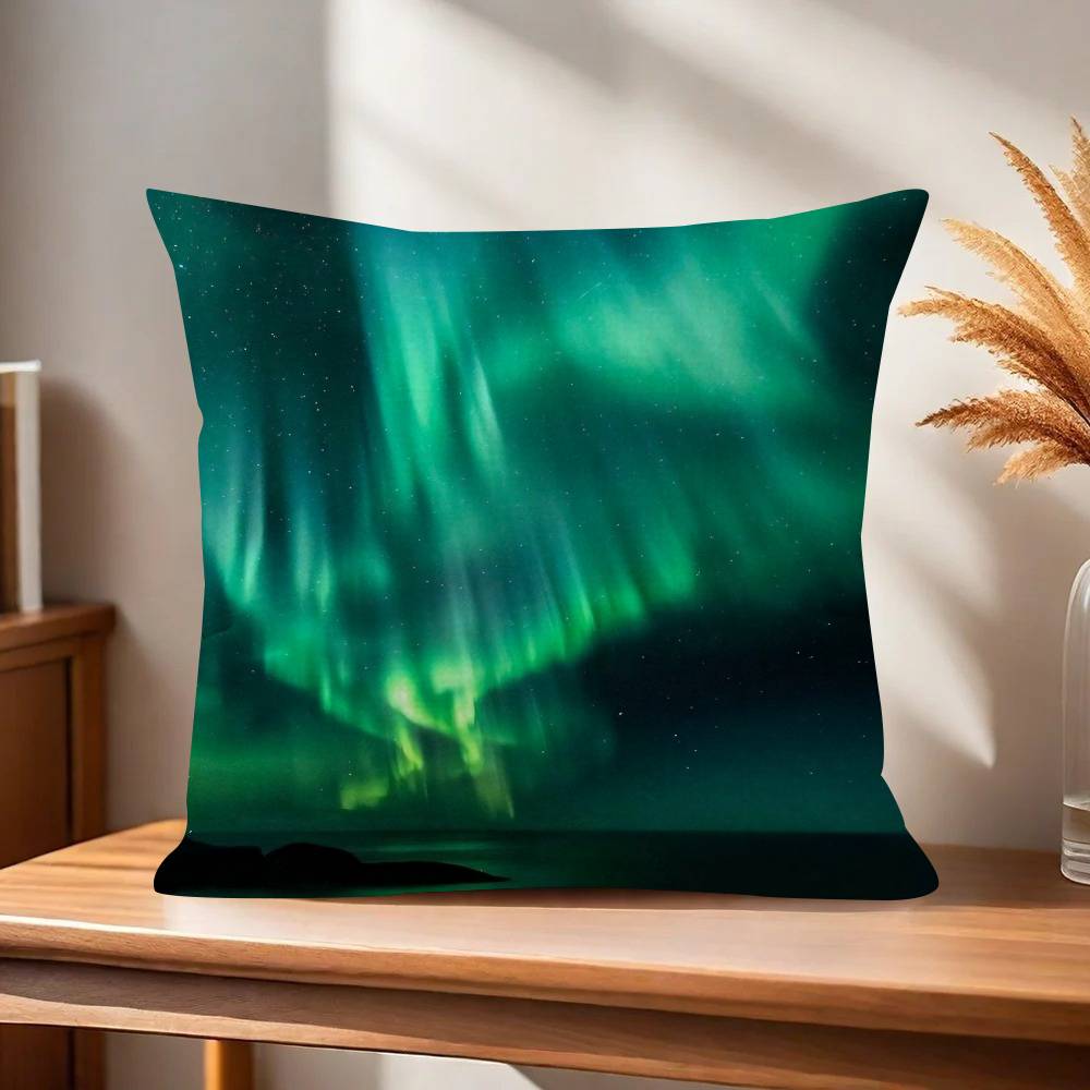 Nature Aurora Beauty  Personalized Pillow Cover Kids Bedroom Wild Party Decor Pillowcase Kid Birthday Shower Gift