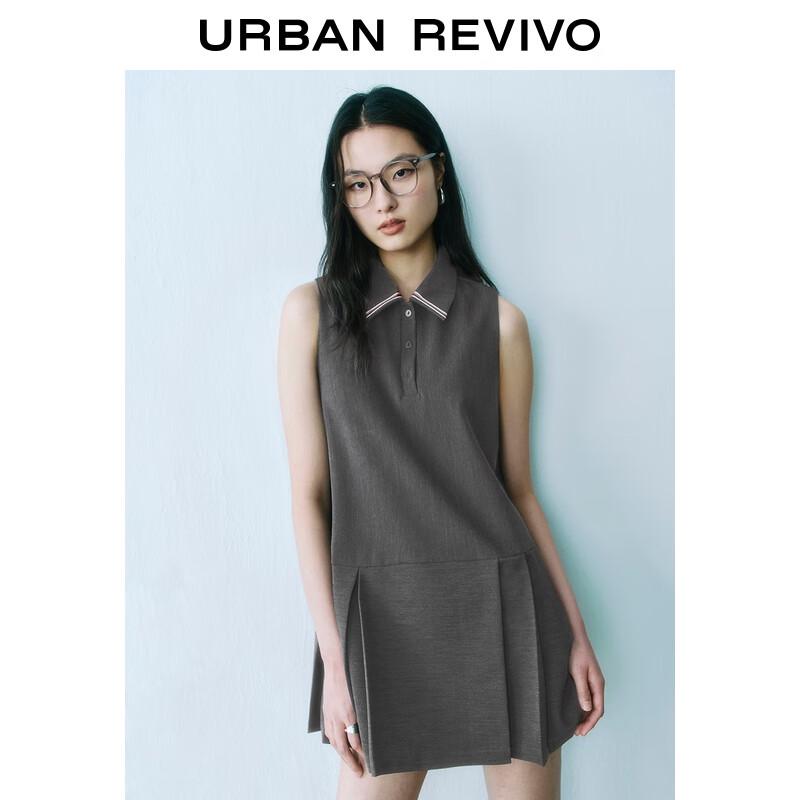 

UR Women s Summer Pleated Sleeveless A-Line Dress S