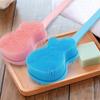 Long-handled Silicone Back Scrubber Bath Brush