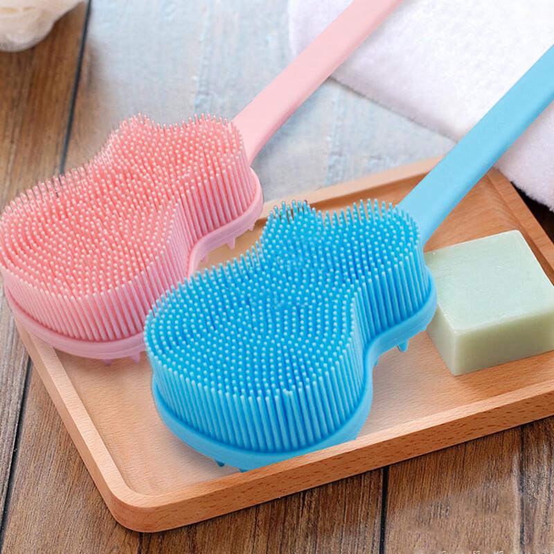 Long-handled Silicone Back Scrubber Bath Brush
