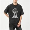 Vintage Streetwear Theme Exclusive Graphic Summer Print Women's Tshirt Unisex Tee Top Men's Cotton Short Sleeve Washed T Shirt