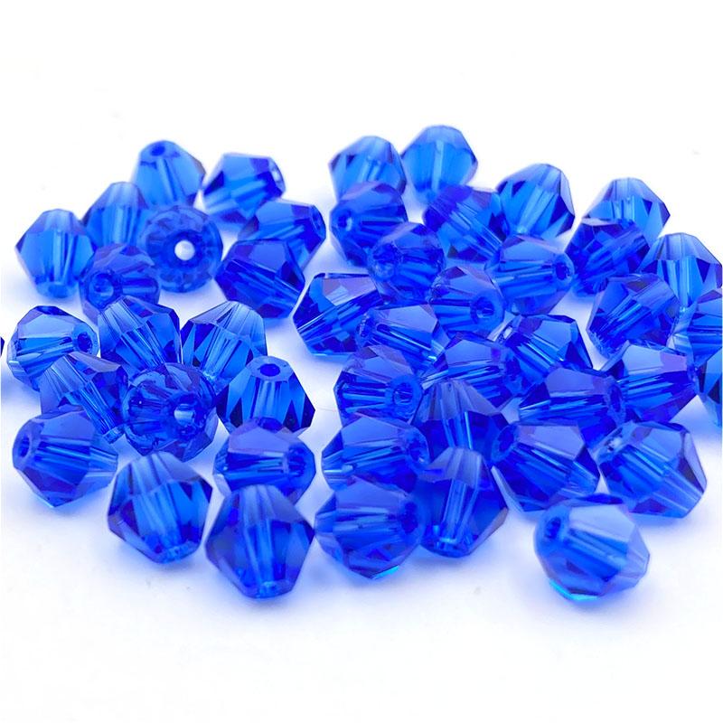 Faceted Austria 3 4 6mm Bicone Crystal Beads Spacer Glass Beads for Bracelet Necklace DIY Jewelry Making