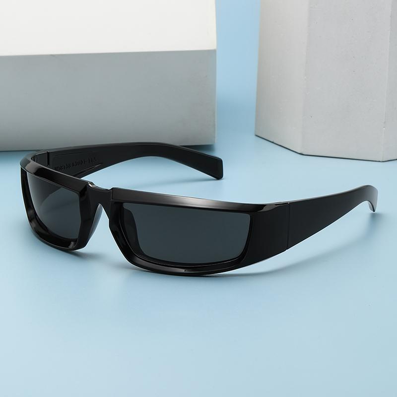 Y2K Sonnenbrillen für Damen Herren Unisex Steampunk Sport Punk Brillen Mode Zukunftsstil