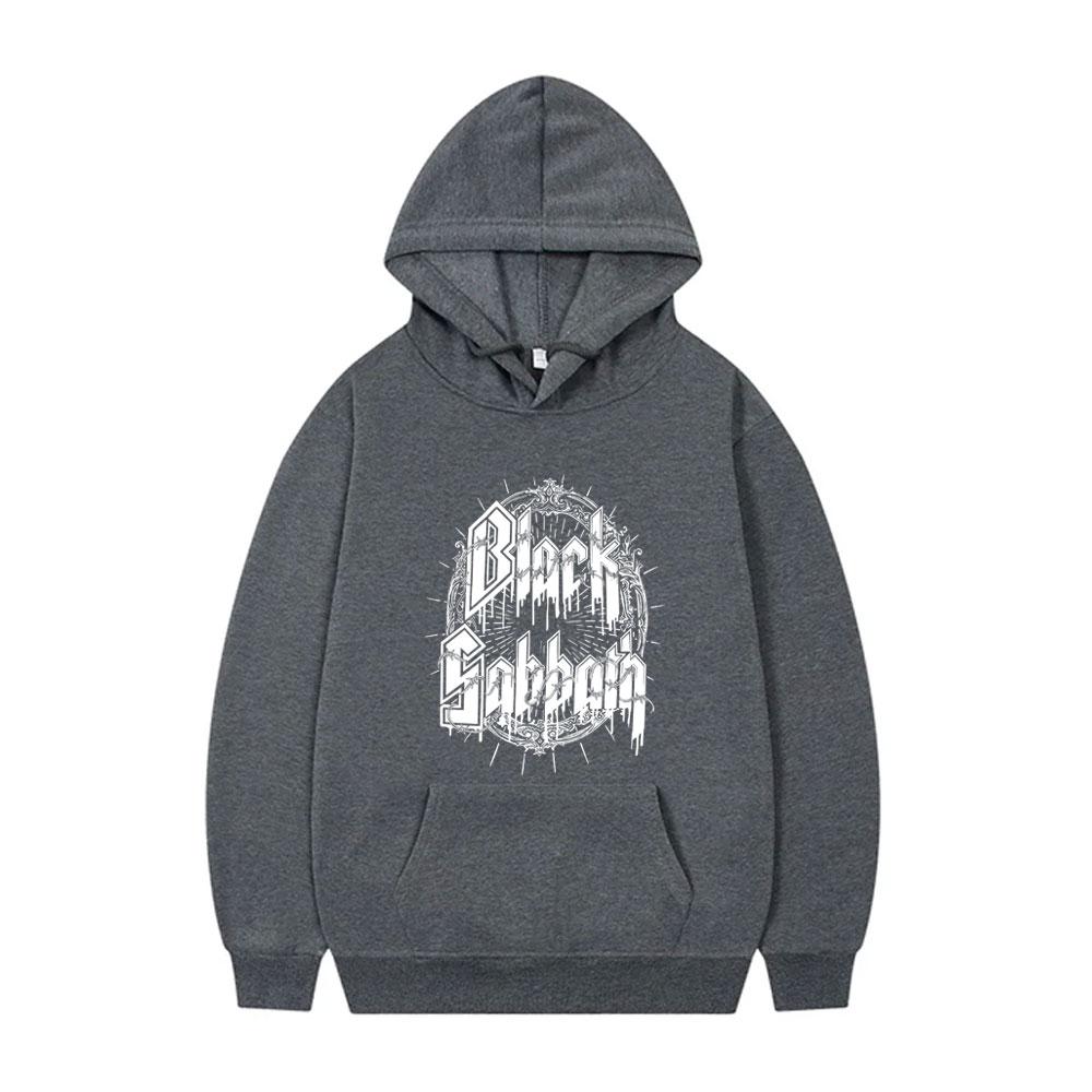 90s Heavy Metal Rock Band Black Sabbath Hoodie Ozzy Osbourne Sweatshirt Men Women's Fashion Vintage Oversized Pullover Hoodies