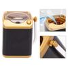 Cute, portable, realistic mini washing machine for pretend play, educational play, and makeup brushes (gold)