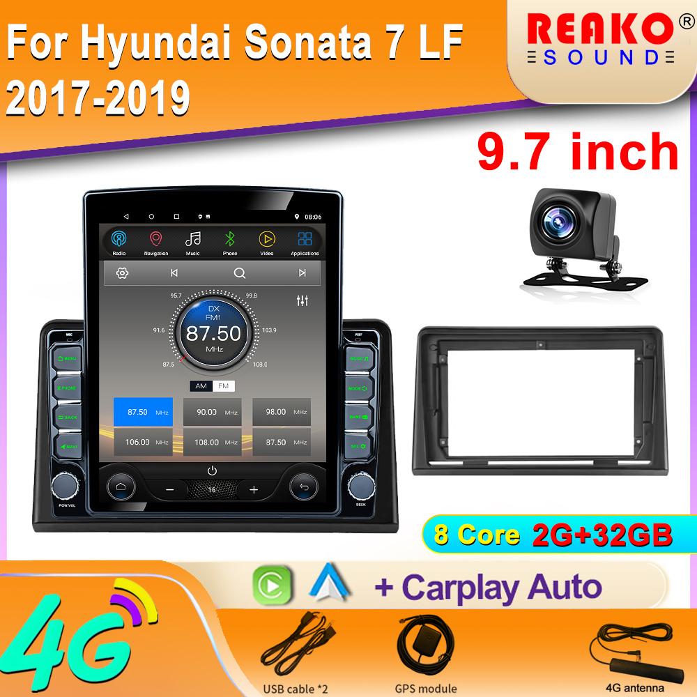 

9,7-дюймовый вертикальный экран Tesla Android автомобильное радио для Hyundai Sonata 7 LF 2017-2019 мультимедийный плеер GPS навигация стерео 8 core 2GB+32GB