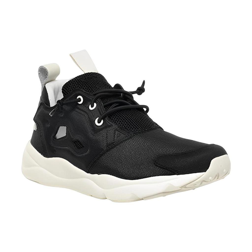 Reebok 95 Textile, Leather Sports Cushioning Abrasion Resistant Low top Casual Shoes Women's Black AR0597