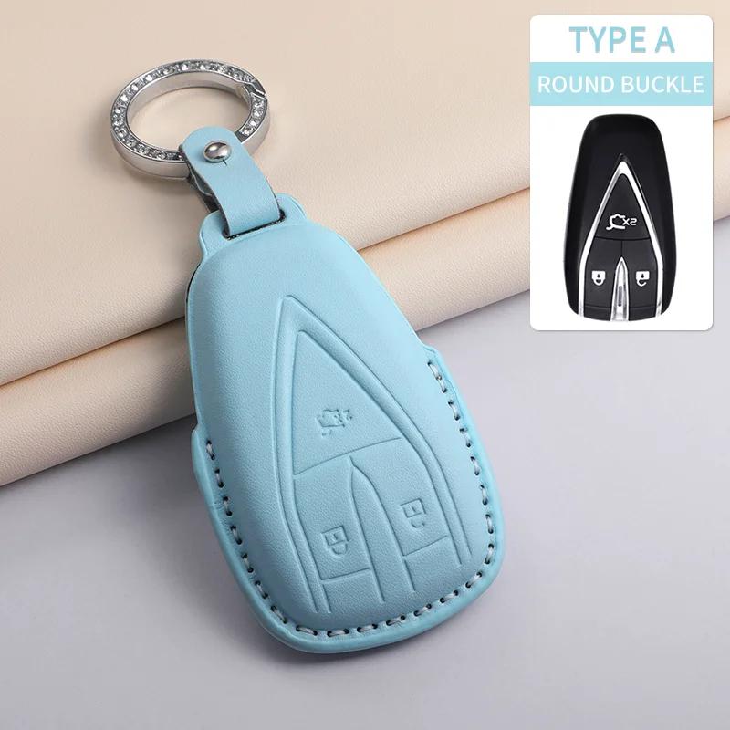 

For Changan CS75 PLUS UNIT UNIK CS35PLUS CS55 PLUS Oshan X7 X5 PU Leather Car Key Case Cover