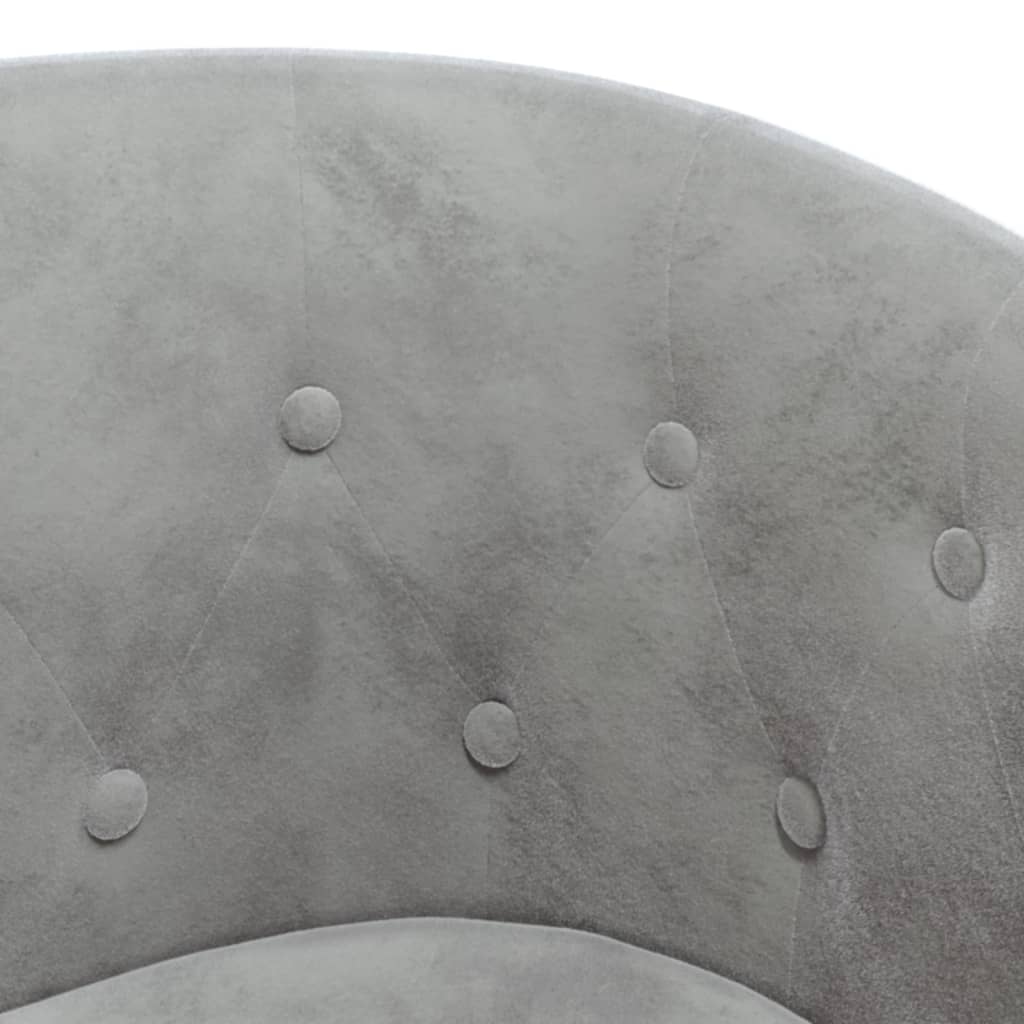 Club Chair Light Grey Velvet