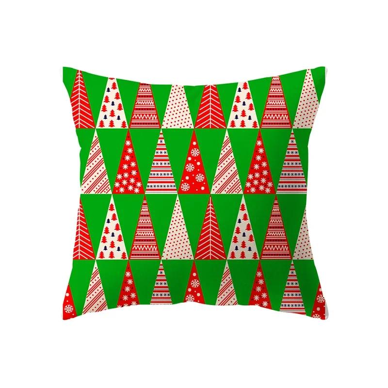 Christmas Decoration  Theme Printing Pattern Cushion Cover Home Living Room Sofa  Pillow