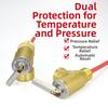 DN15/DN20-150 PSI Brass Temperature Pressure Relief Valve For RV Water Heaters TP Valve Temperature And Pressure Relief Valve