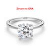 0.5-4ct Round Cut Moissanite Engagement Ring for Women Classic 4 Prong Solitaire Diamond Ring Wedding Bands  CopperJewelry