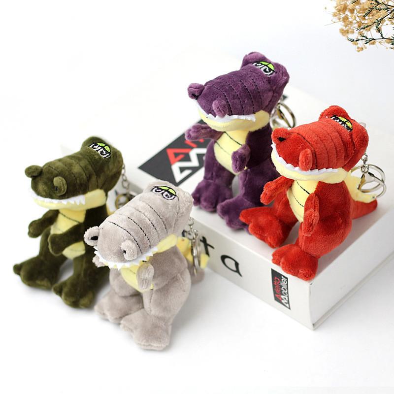 Plush Alligator Toy Keychain Vibrant Colors Cute Short Plush Stuffed Animal