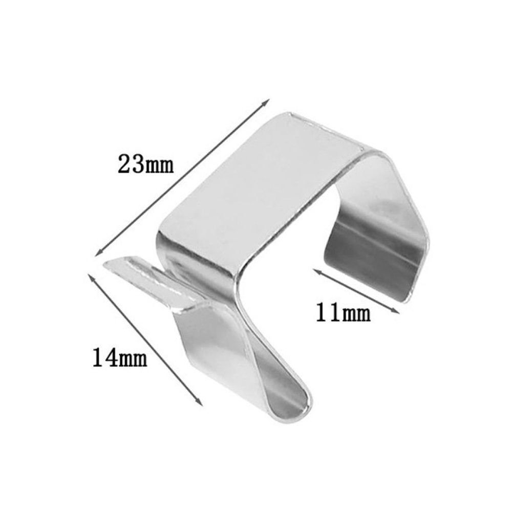 10pcs Fence Isolator Gutter Light Clip Stainless Steel Hanging Hook String Light Installation