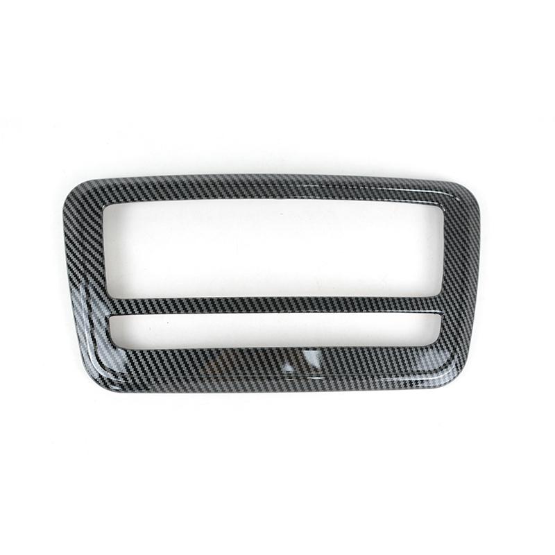 For Mercedes Benz A Class W176 GLA X156 CLA C117 Car Console CD Panel Frame Sticker Carbon Fiber Pattern Interior Accessories