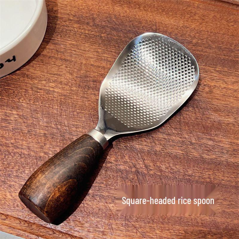 Enhanced Stainless Steel Rice Spoon - Heat Resistant and Food Safe
