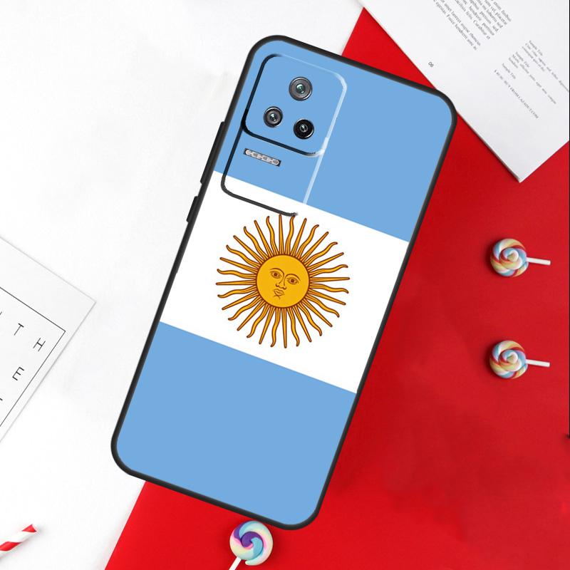 Argentine Flag Cover For Xiaomi 14T 11T 12T 13T Pro 13 14 15 Ultra POCO X7 Pro X3 X5 X6 F5 F6 M6 Pro Case