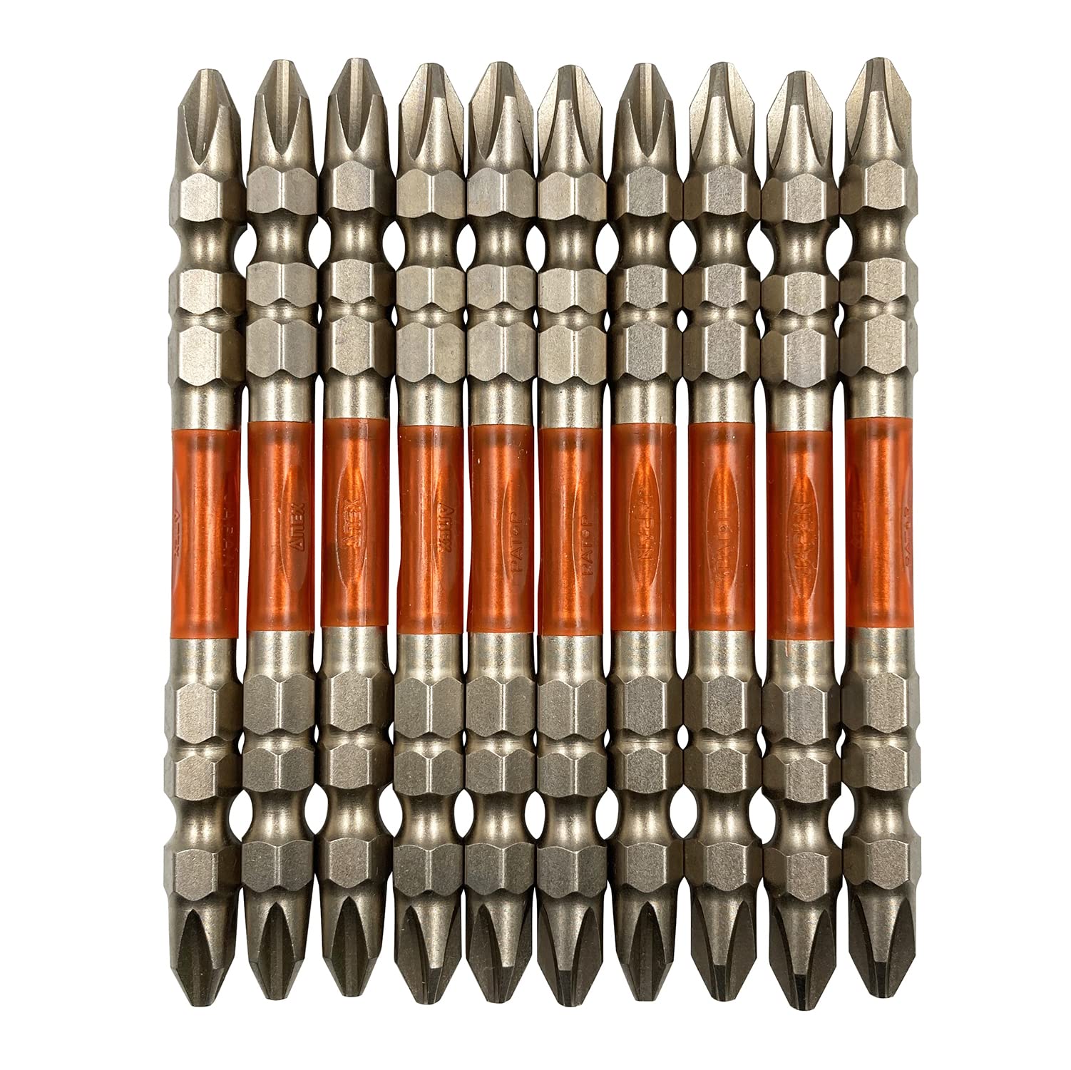 

ANEX Ryutyo Plated ARH-14M Bit, Double-Ended, Finish, +2x85, 10-Pack