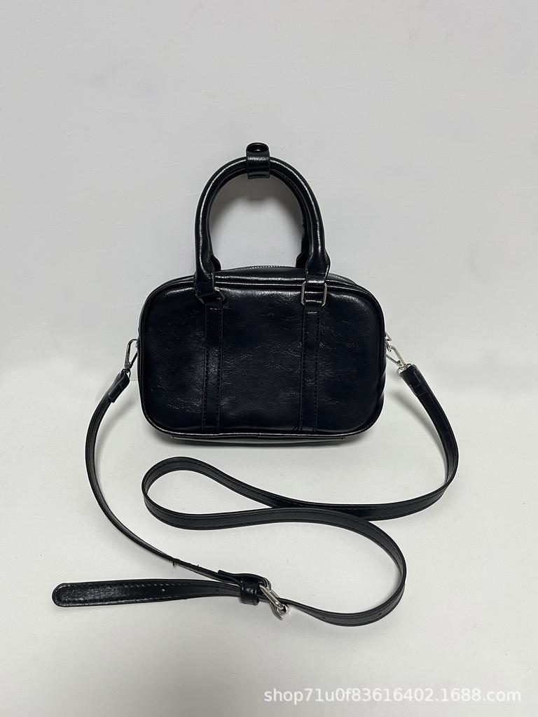 Umhängetasche Nischendesign Einzelschulter Boston Bag Damen Retro Premium Handtasche Leichter Luxus