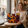 Vibrant Spiral Pattern Tote Bag Fashion Stylish Casual Daily Carry All Bag