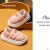 Baby Cotton Slippers Children's Slippers Winter Bag with Girls, Toddlers and Boys Home Fluffy Shoes Warm Waterproof Leather Surface