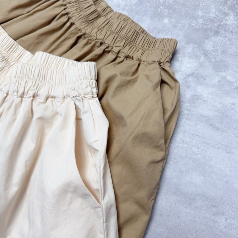 Johnature Japanese Fungus Trim Pants Summer Retro Elasticated Waistband Thin Breathable Women Casual Pants