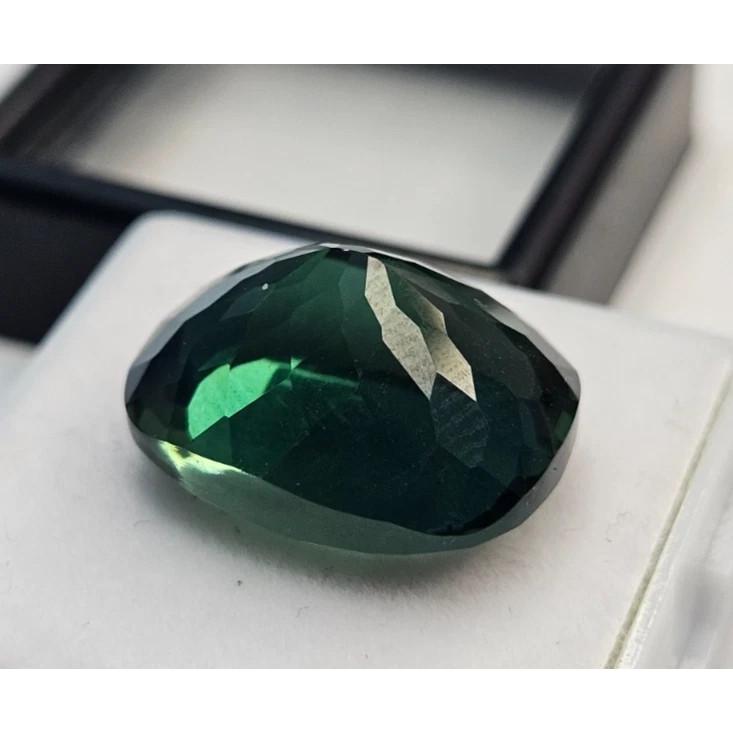 Natural Green Tourmaline 12+ Ct Cushion Cut Certified Fabulous Loose Gemstone