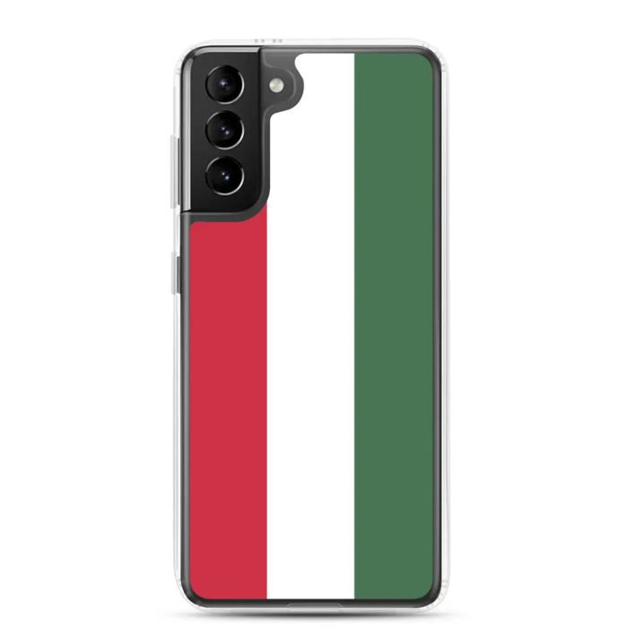 Coque Téléphone - Samsung - Galaxy S21 Ultra - Drapeau Hongrie - Souple - Multicolore