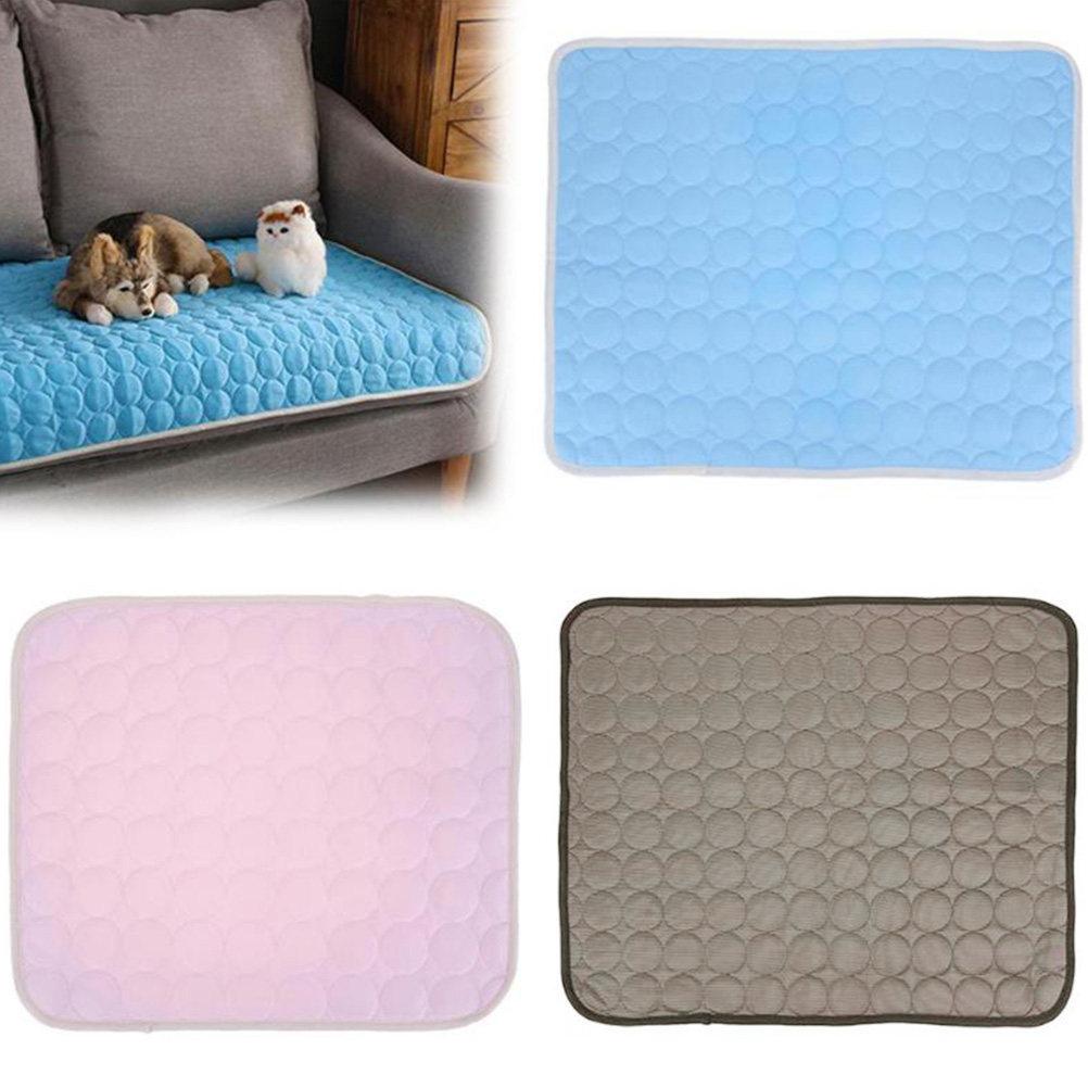 Summer Pet Cooling Pad Ice Silk Fabric Breathable Mesh Back for Dogs Cats Indoor Outdoor Use Comfortable Cool Bed Kennel Cushion