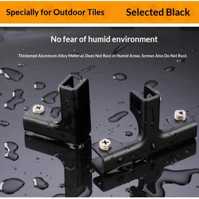 1 Pcs New Aluminum Alloy Angle Corner Code Tcross Reinforced Ltype Hardware Glass Clip Tile Fixing Clip