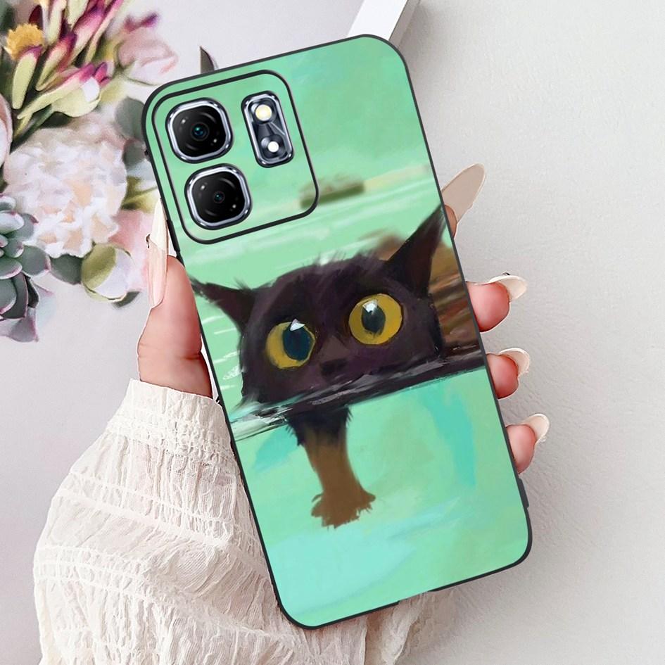 For Infinix Hot 50i Case X6531 New Fashion Flower Love Heart Pattern Soft Silicone Cover For Infinix Smart 9 Smart9 X6532 Bumper