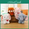 Heart Rabbit Elephant Raccoon Pig Plush Stuffed Animal Soft Cotton Kids Gift For Bedroom Decor