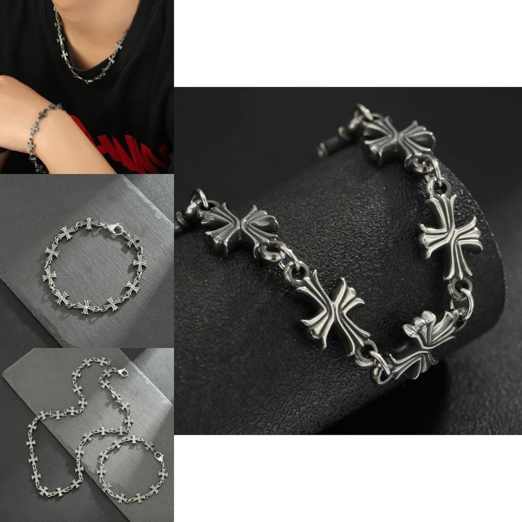 Trendy Geometric Cross Necklace With High-end Alloy Material Perfect For Everyone