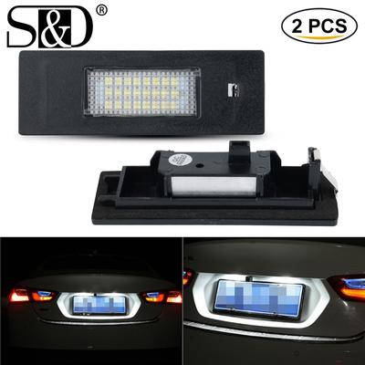 2 pezzi Canbus LED 24SMD luce targa per BMW serie 1 E81 E87 E87N F20 F21 sorgente luminosa per auto nessun errore lampade automatiche