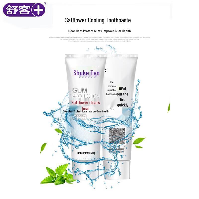 Saky Safflower & Herbal Essence Anti-Inflammatory Toothpaste, 6x120g