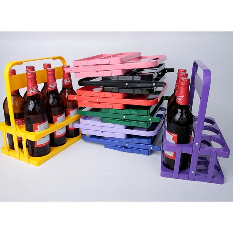 Beer Bottle Carrier Waterproof Drink Holder Plastic Material for Party Gathering