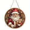 Christmas Snowman Santa Claus Acrylic Christmas Decoration Hanging Ornament Sun Catcher Pendant