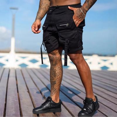 Men's Casual Workwear with Multiple Pockets and Shorts