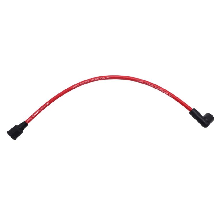 Long Lasting Ignitions Wiring with 90 Degree Designs Heat Resistant Spark Plugs Wires for 4 Cylinders Engine in Vintage Car