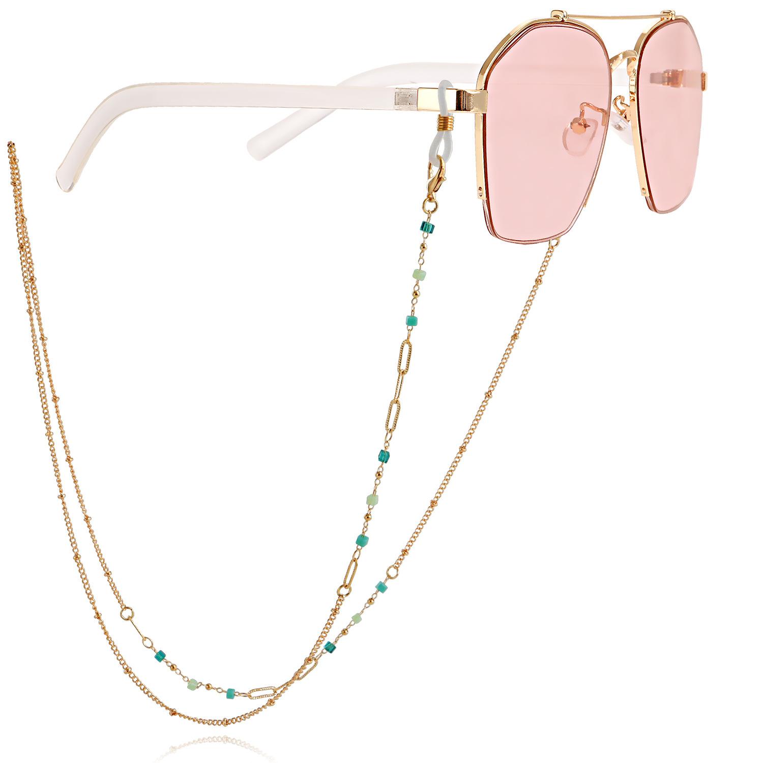 

Mask hanging chain glasses hanging chain glasses chain mask chain glasses metal hanging chain gravel metal chain spot
