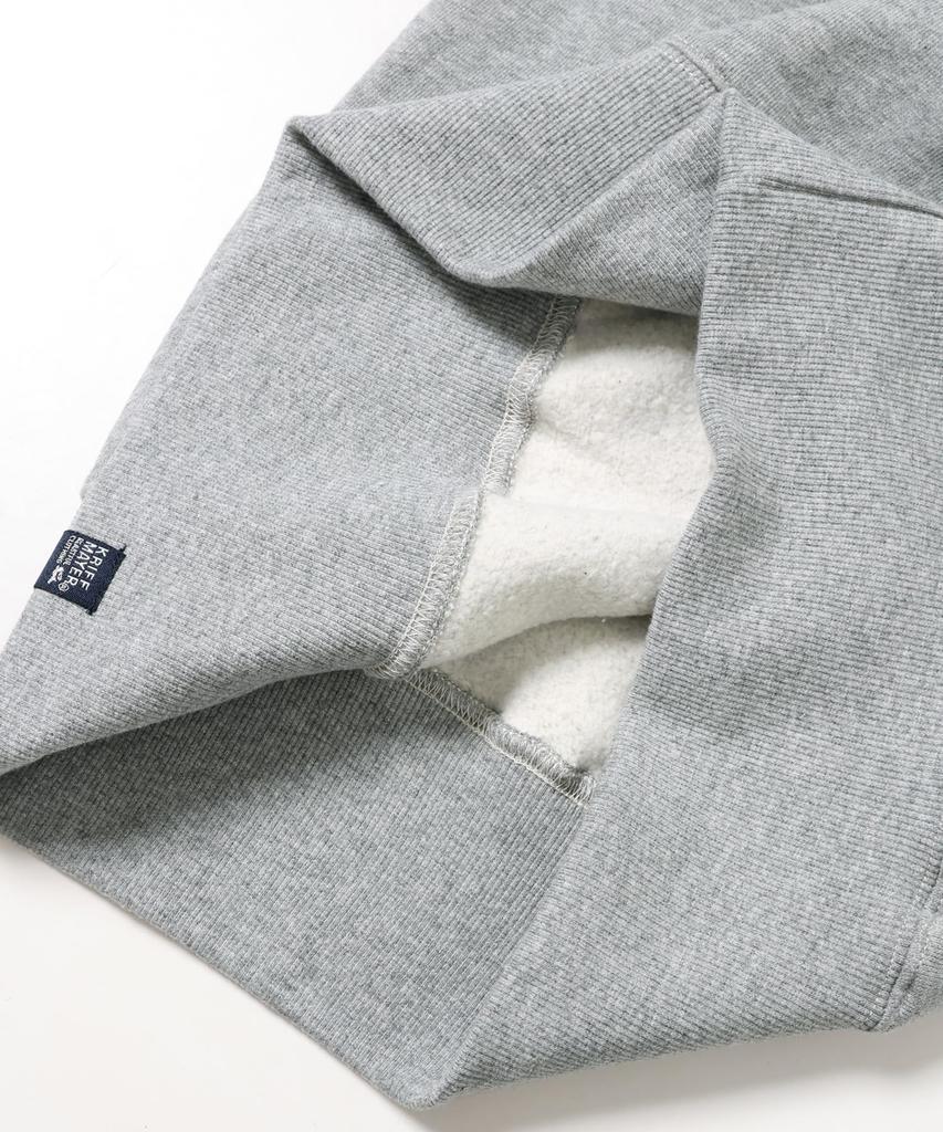Camp Rabbit Fleece Crew B Embroidered Sweatshirt for Medium Gray [Cliff Mayer] Men,