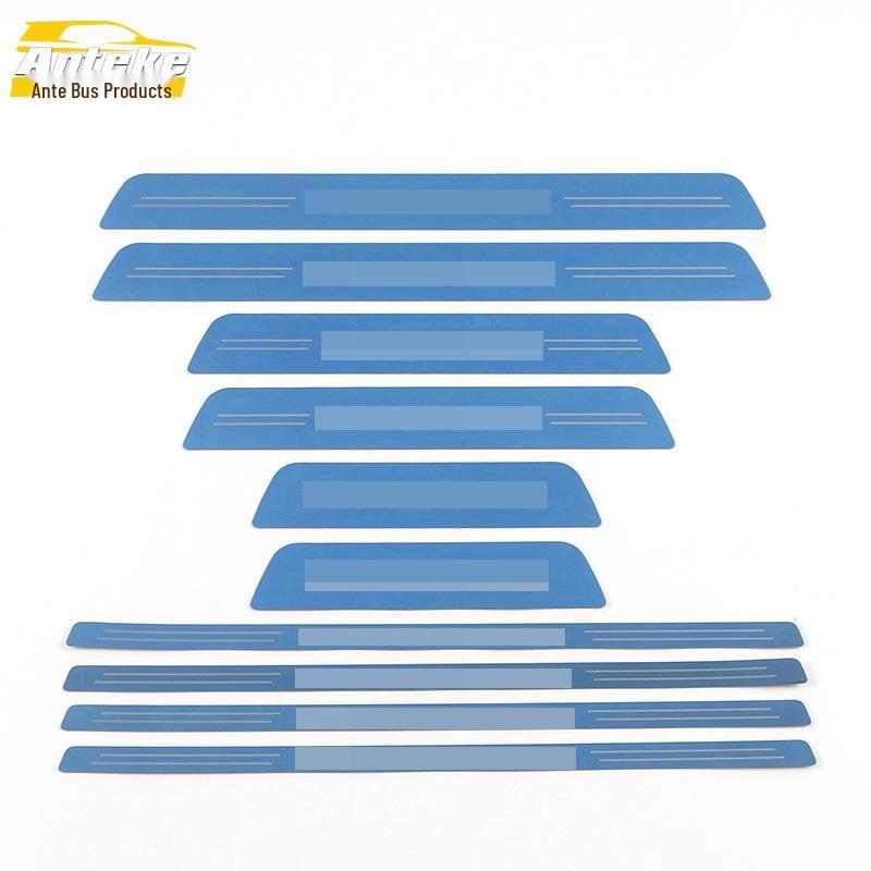 Teramont Stainless Steel Door Sill Trim Sticker: Anti-Scratch Welcome Pedal Scuff Protector Accessory for 2021 Teramont.