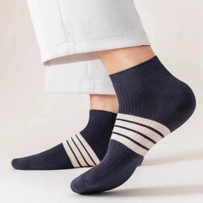 

5 Pairs Low Cut No Show Men s Socks,Black ankle socks for men Knit Fabric Outdoor Use Sports Socks for Men One-size