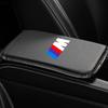 M LOGO Znak Podložky do loketní opěrky auta Kožené Kryty středové konzoly Pro BMW E46 E39 E90 E60 E36 F30 F10 E34 E30 F20 E92 M3 M4 M5 X3 X4 X5 X6 X7