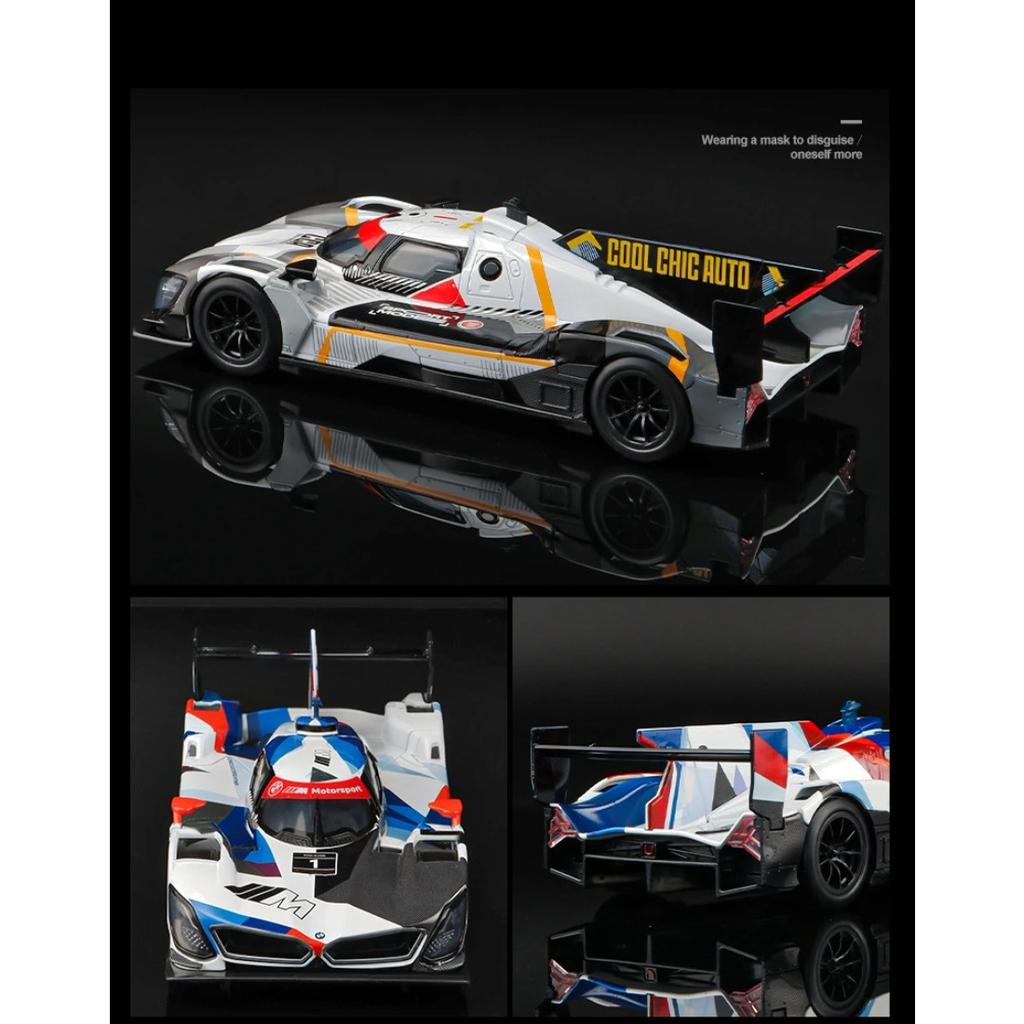 1/24 BMW M Hybrid V8 Super Racing Alloy Car Model Sound and Light Children's Toy Collectibles Birthday gift